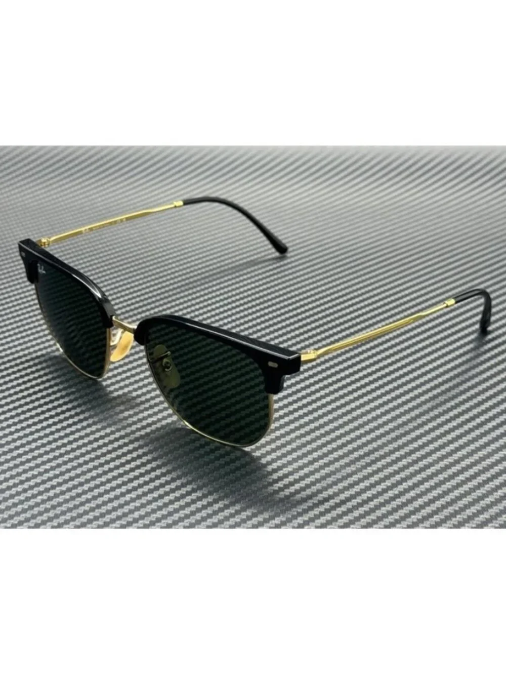 New Ray-Ban Men Black on Arista Sunglasses 53-20-145
